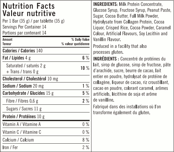 Herbalife Protein Bar Deluxe Label